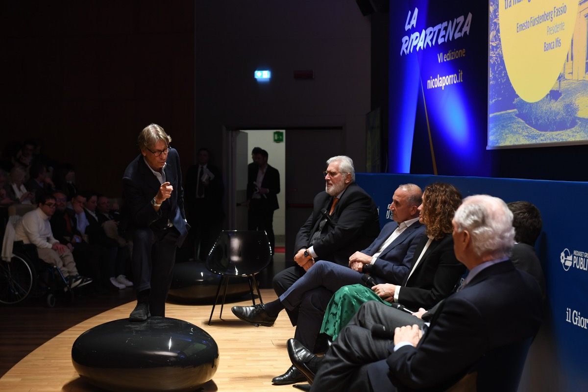 Nicola Porro, Fabrizio Palenzona, Renato Mazzoncini, Sara Doris, Ernesto Fürstenberg Fassio, Marco Tronchetti Provera