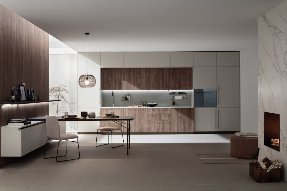Una realizzazione della linea Metropolis di Stosa Cucine