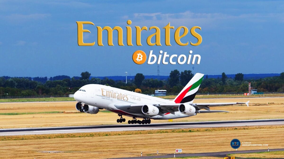 Bitcoin To The Moon? No, To The Sky con Emirates!