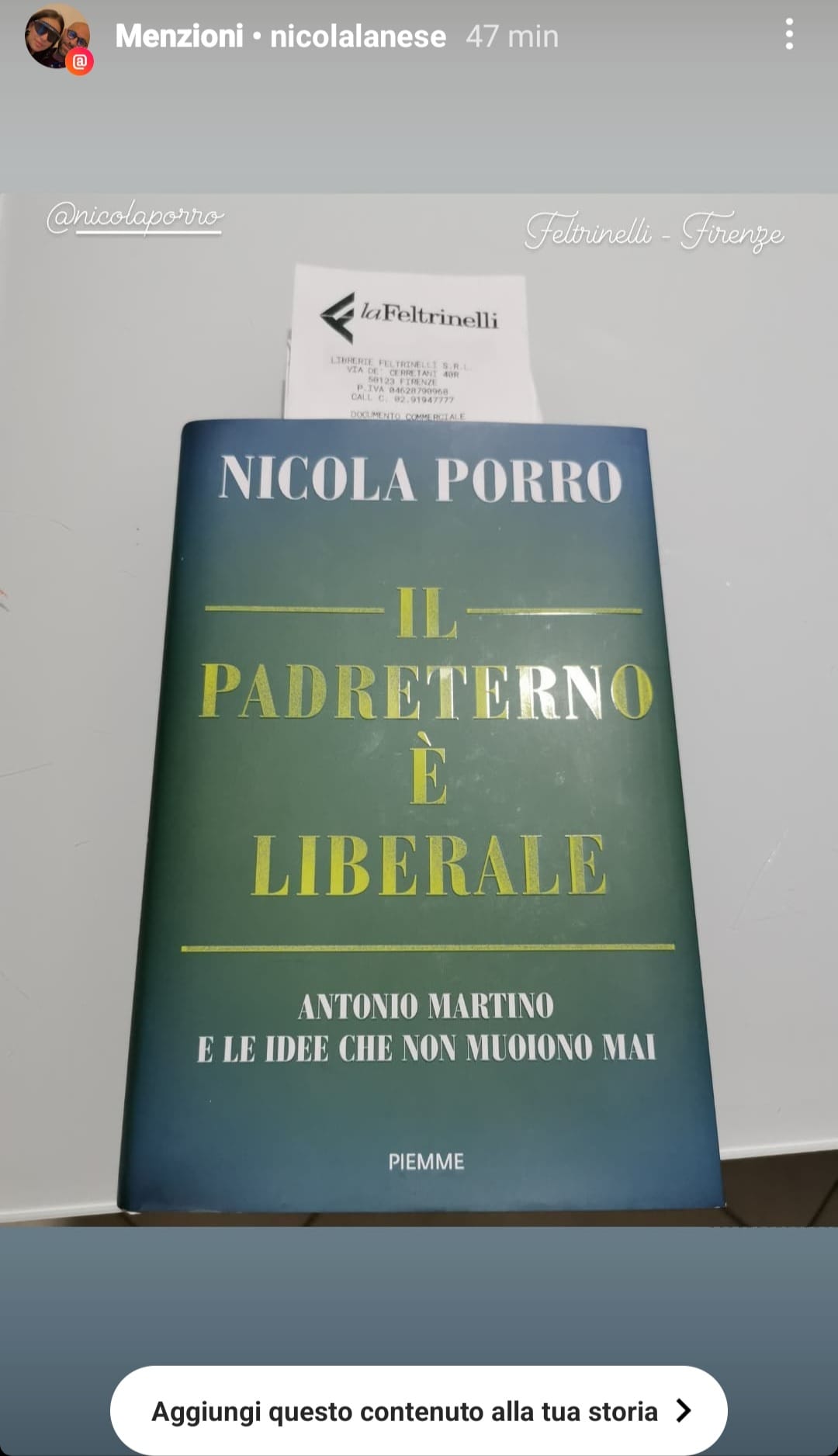 Caccia al tesoro: ditemi dove si trova “Il Padreterno è liberale”