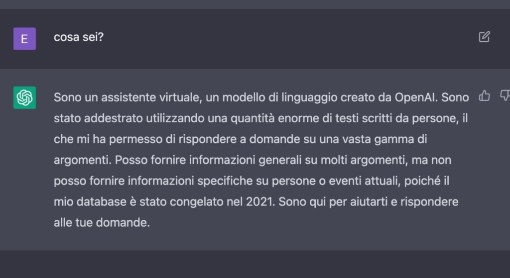 chatGPT messo alla prova: gli abbiamo chiesto cosa è