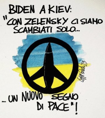 Sedute Satiriche di Beppe Fantin - Vignetta del 20/02/2023
