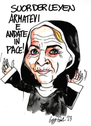 Sedute Satiriche di Beppe Fantin - Vignetta del 22/02/2023