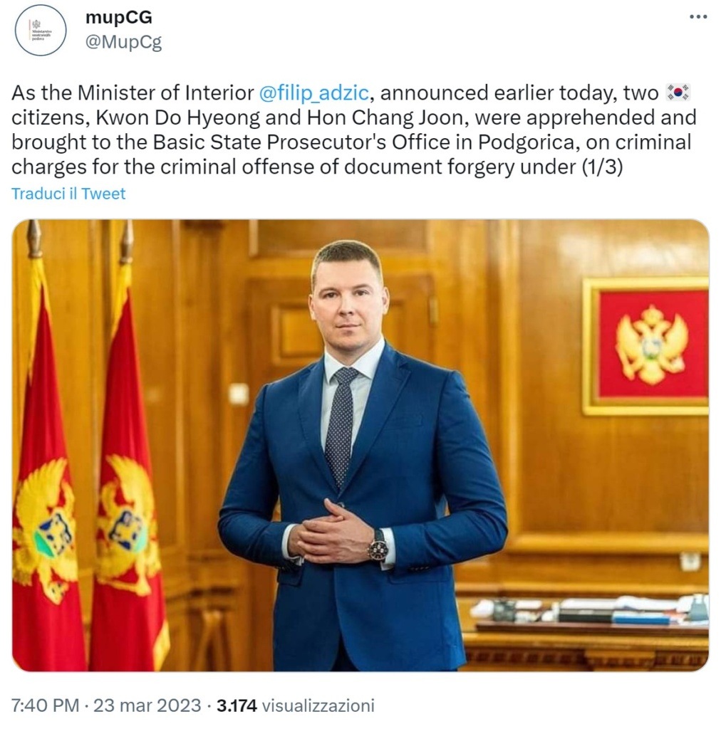 Arrestato in Montenegro Do Kwon di Terraform Labs dietro al crollo di Terra-Luna Arrestato in Montenegro Do Kwon di Terraform Labs dietro al crollo di Terra-Luna