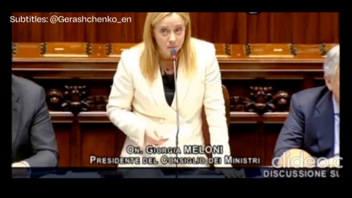 Meloni discorso ucraina