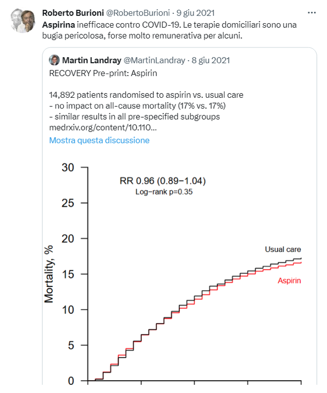 Burioni in Rai: i suoi tweet