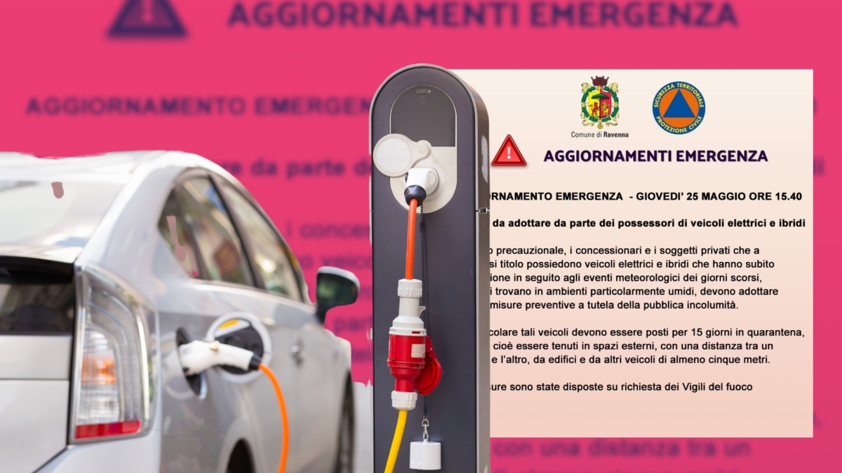 auto elettriche ravenna alluvione