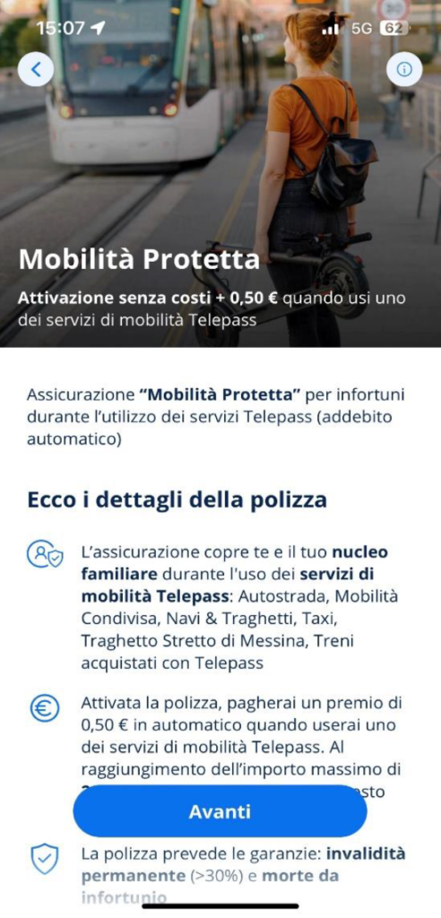 Mobilità Protetta Telepass