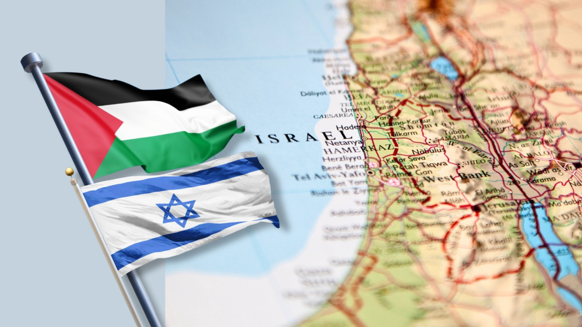 mappa israele palestina