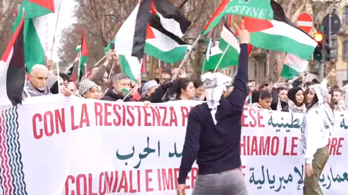 corteo pro palestina