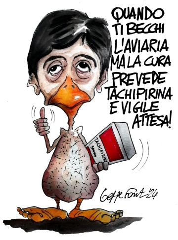 Sedute Satiriche di Beppe Fantin - Vignetta del 06/05/2024