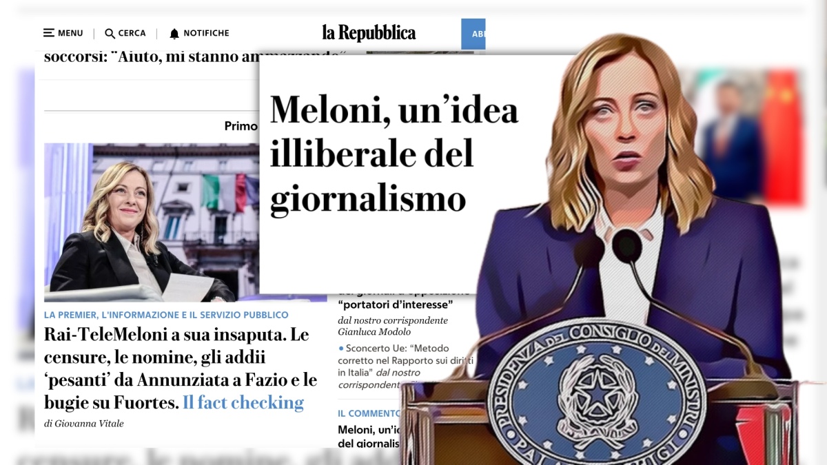 Giorgia Meloni Repubblica libertà di stampa