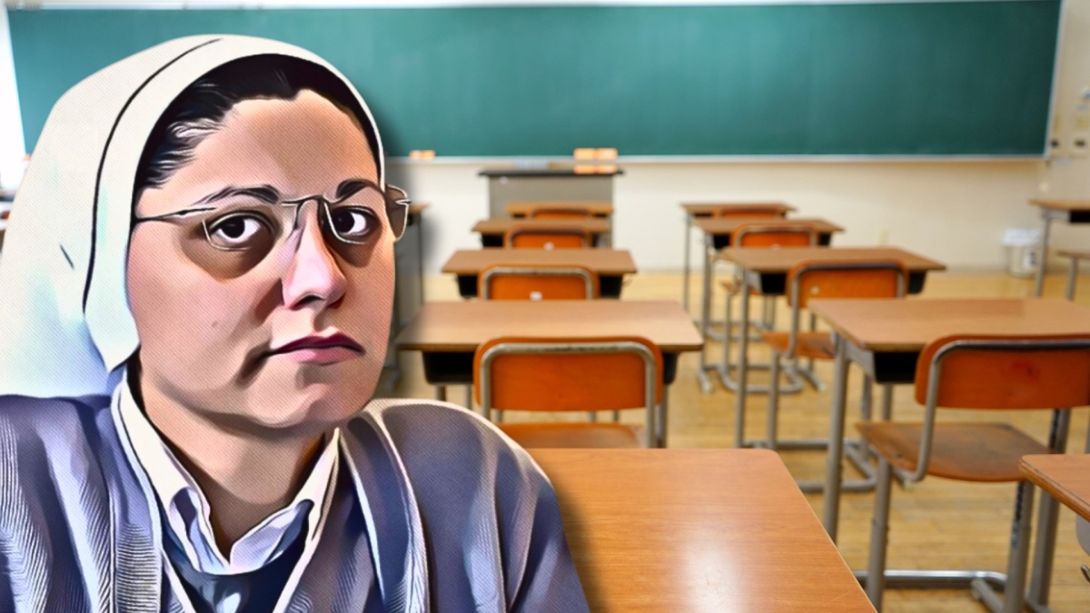Suor Monia Alfieri scuola
