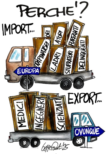 Sedute Satiriche di Beppe Fantin - Vignetta del 18/02/2025