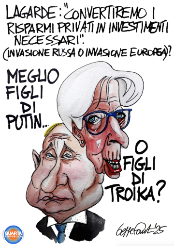 Sedute Satiriche di Beppe Fantin - Vignetta del 21/03/2025