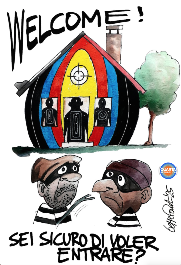 Sedute Satiriche di Beppe Fantin - Vignetta del 22/03/2025