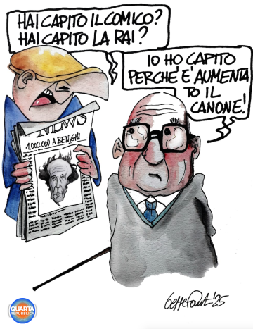Sedute Satiriche di Beppe Fantin - Vignetta del 31/03/2025