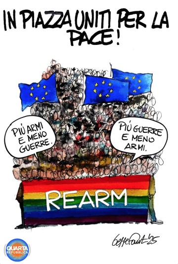 Sedute Satiriche di Beppe Fantin - Vignetta del 24/03/2025