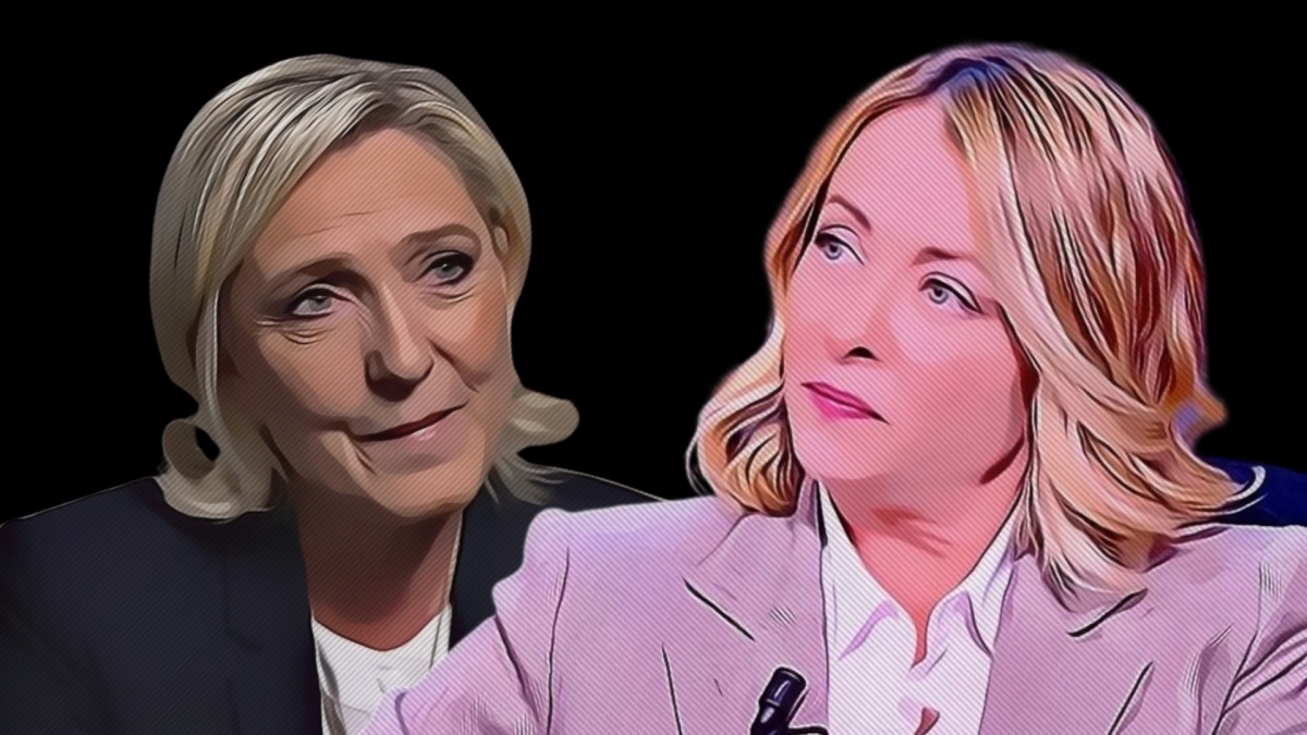 Giorgia Meloni e Marine Le Pen