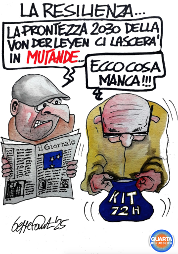 Sedute Satiriche di Beppe Fantin - Vignetta del 05/04/2025