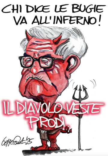 Sedute Satiriche di Beppe Fantin - Vignetta del 06/04/2025