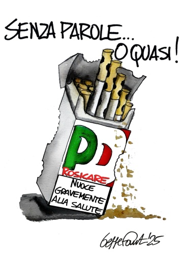 Sedute Satiriche di Beppe Fantin - Vignetta del 19/04/2025