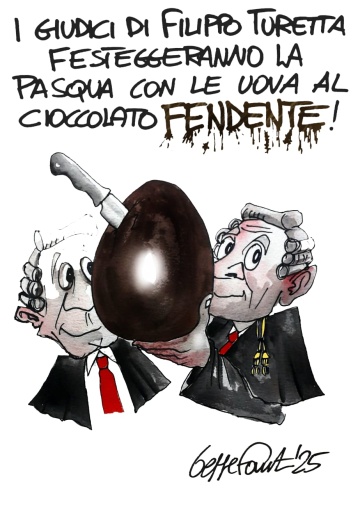 Sedute Satiriche di Beppe Fantin - Vignetta del 15/04/2025