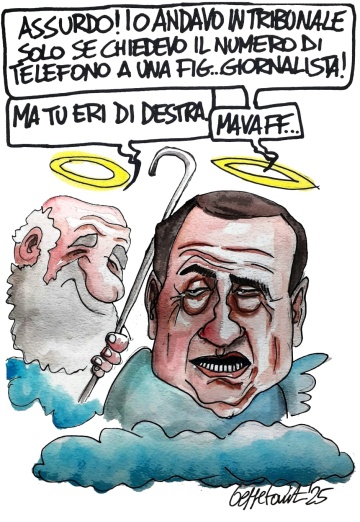 Sedute Satiriche di Beppe Fantin - Vignetta del 02/04/2025