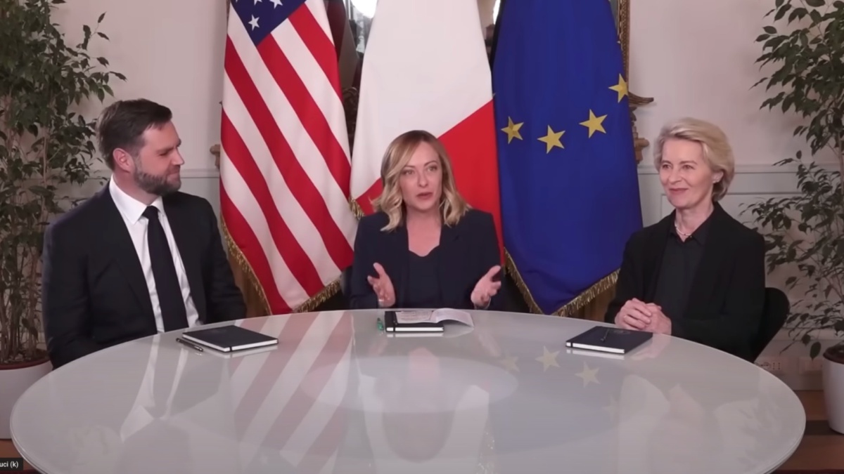 Vance Meloni Vond der Leyen