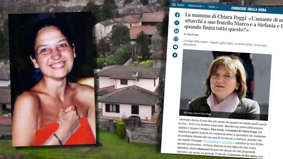 Chiara Poggi e la mamma a Garlasco