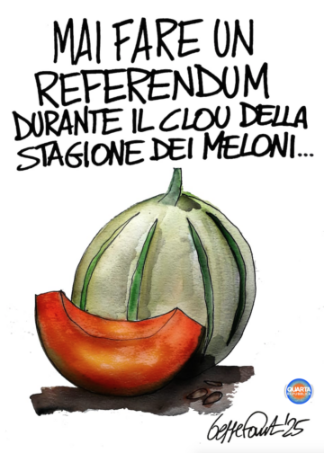 Sedute Satiriche di Beppe Fantin - Vignetta del 13/06/2025