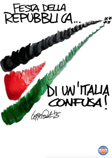 Sedute Satiriche di Beppe Fantin - Vignetta del 10/06/2025