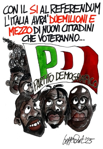 Sedute Satiriche di Beppe Fantin - Vignetta del 04/06/2025