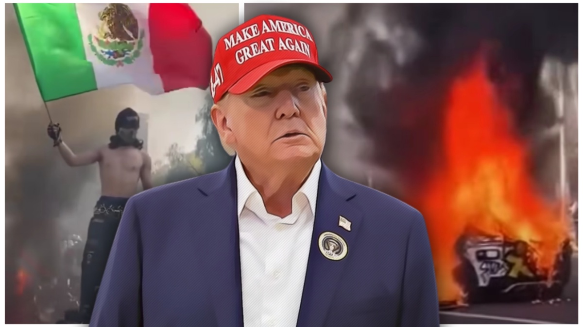 los angeles rivolte Trump