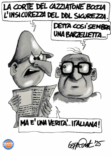 Sedute Satiriche di Beppe Fantin - Vignetta del 08/07/2025