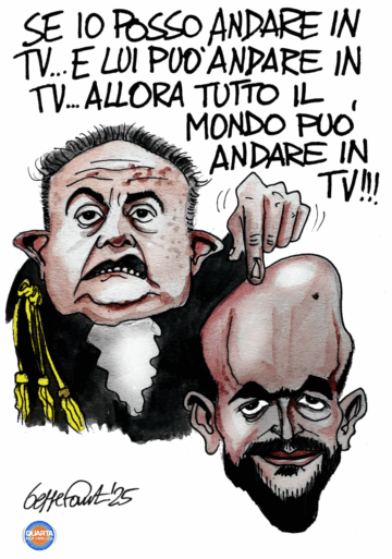 Sedute Satiriche di Beppe Fantin - Vignetta del 13/07/2025