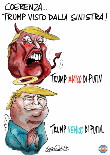Sedute Satiriche di Beppe Fantin - Vignetta del 17/07/2025