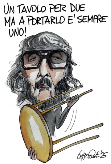 Sedute Satiriche di Beppe Fantin - Vignetta del 12/07/2025
