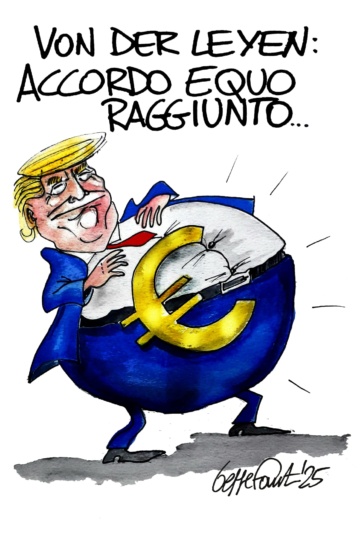 Sedute Satiriche di Beppe Fantin - Vignetta del 29/07/2025