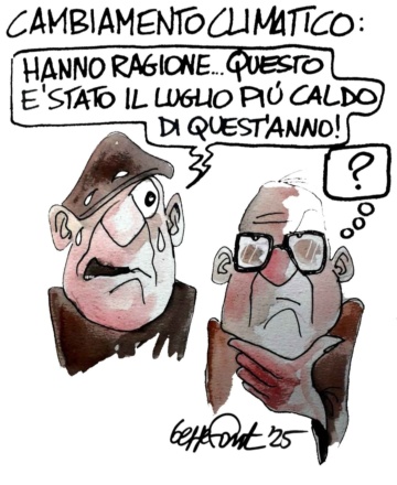 Sedute Satiriche di Beppe Fantin - Vignetta del 31/07/2025