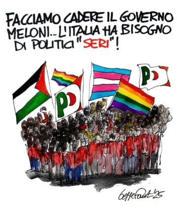 Sedute Satiriche di Beppe Fantin - Vignetta del 06/08/2025