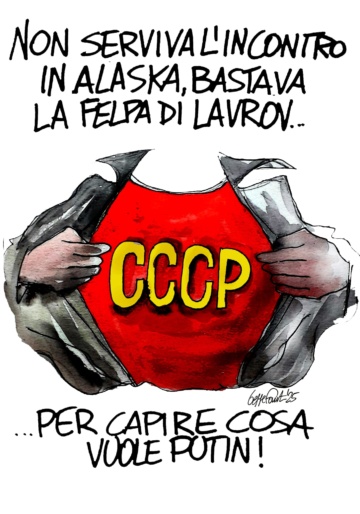 Sedute Satiriche di Beppe Fantin - Vignetta del 16/08/2025