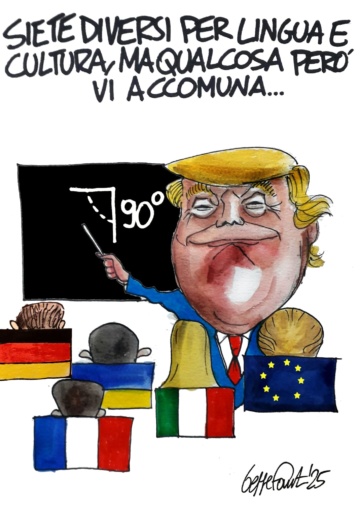 Sedute Satiriche di Beppe Fantin - Vignetta del 22/08/2025