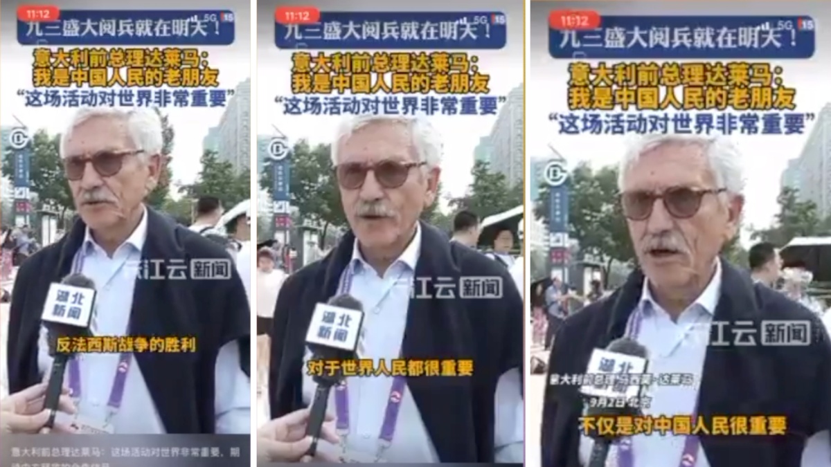 d'alema in Cina