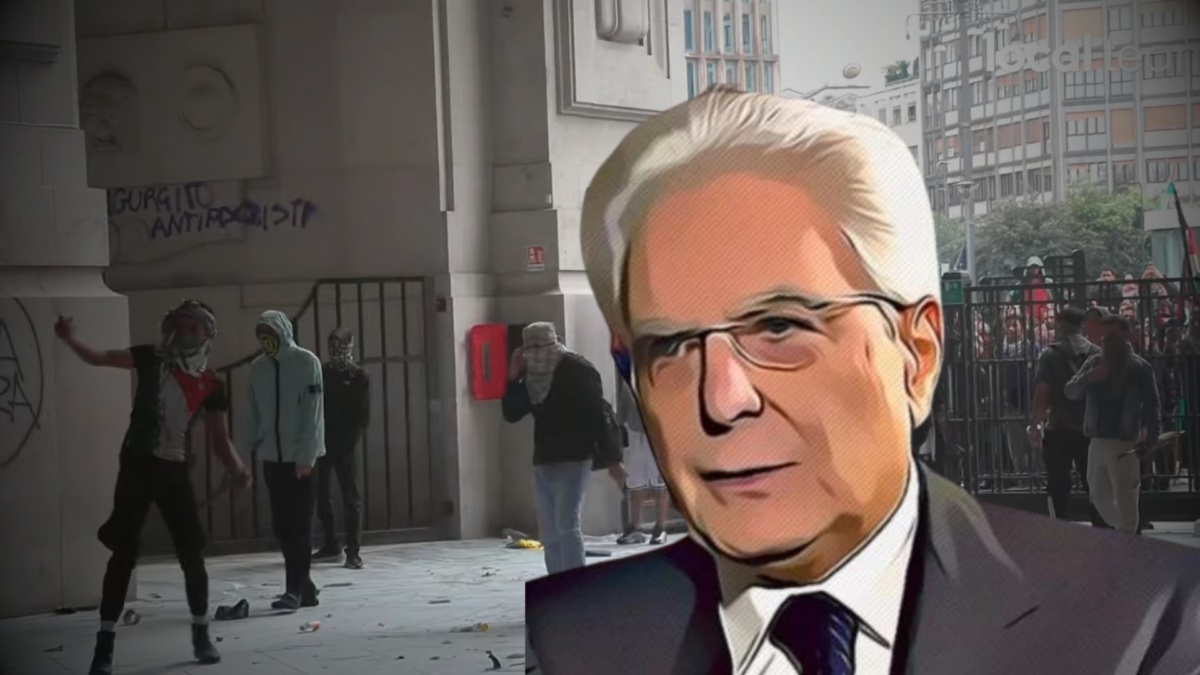 mattarella scontri Milano