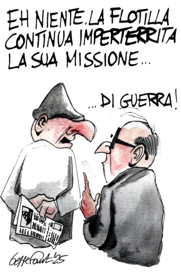 Sedute Satiriche di Beppe Fantin - Vignetta del 04/10/2025