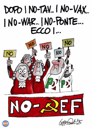 Sedute Satiriche di Beppe Fantin - Vignetta del 07/11/2025