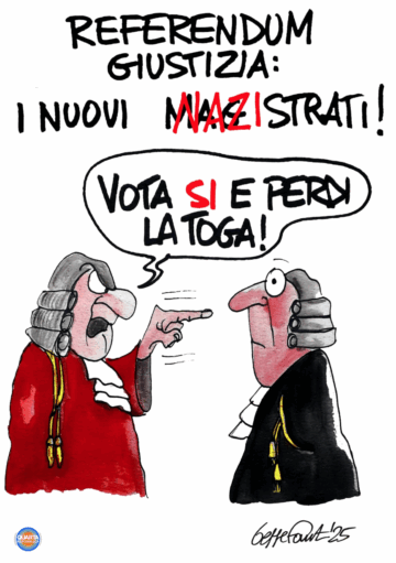 Sedute Satiriche di Beppe Fantin - Vignetta del 09/11/2025