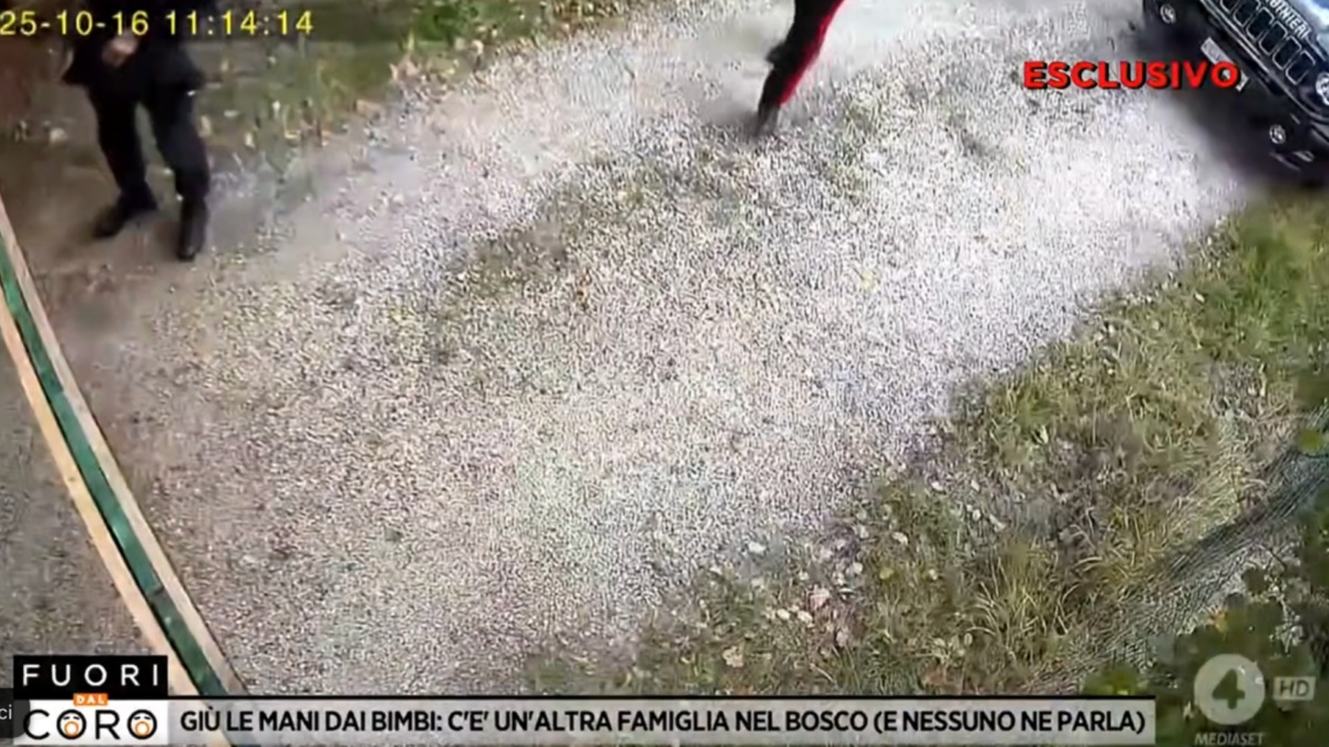 famiglia nel bosco