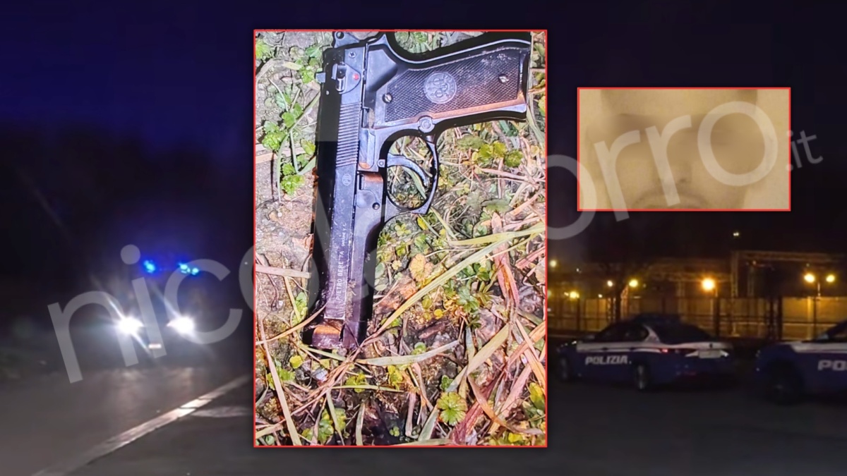 polizia pistola rogoredo milano